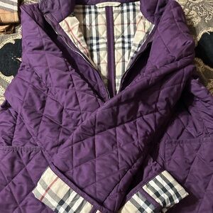 Burberry jacket 💜 size Large
